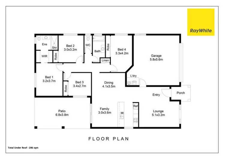 Floorplan of Homely house listing, 6 Wenlock Street, Rasmussen QLD 4815