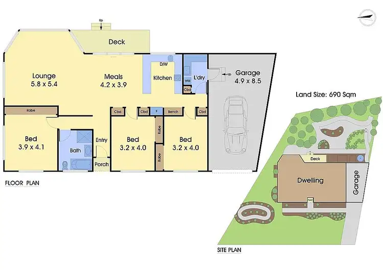 Floorplan of Homely house listing, 6 Valley Court, Diamond Creek VIC 3089