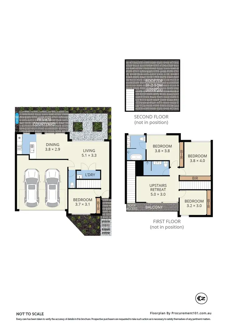 Floorplan of Homely townhouse listing, 2/19 Jervis Street, Camberwell VIC 3124