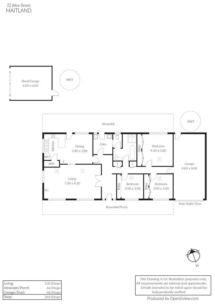 Floorplan of Homely house listing, 22 Alice Street, Maitland SA 5573