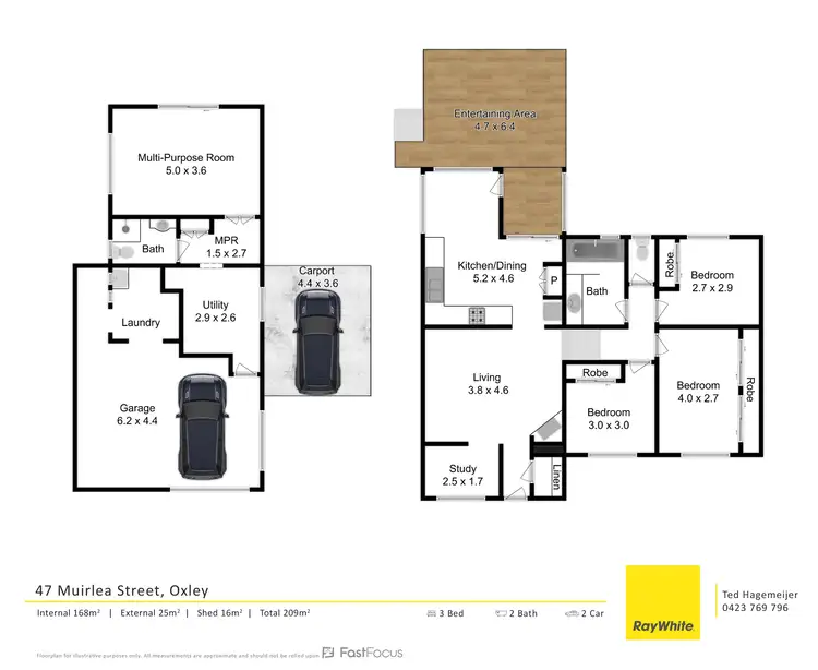 Floorplan of Homely house listing, 47 Muirlea Street, Oxley QLD 4075
