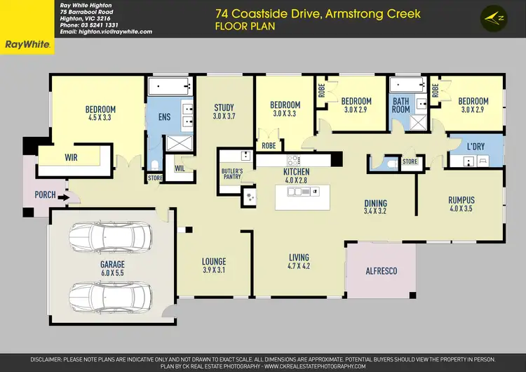 Floorplan of Homely house listing, 74 Coastside Drive, Armstrong Creek VIC 3217