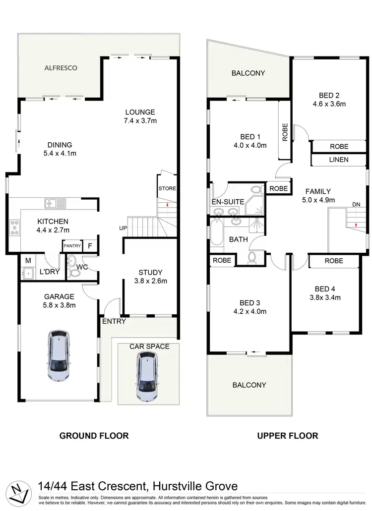 Floorplan of Homely house listing, 14/44 East Crescent, Hurstville Grove NSW 2220