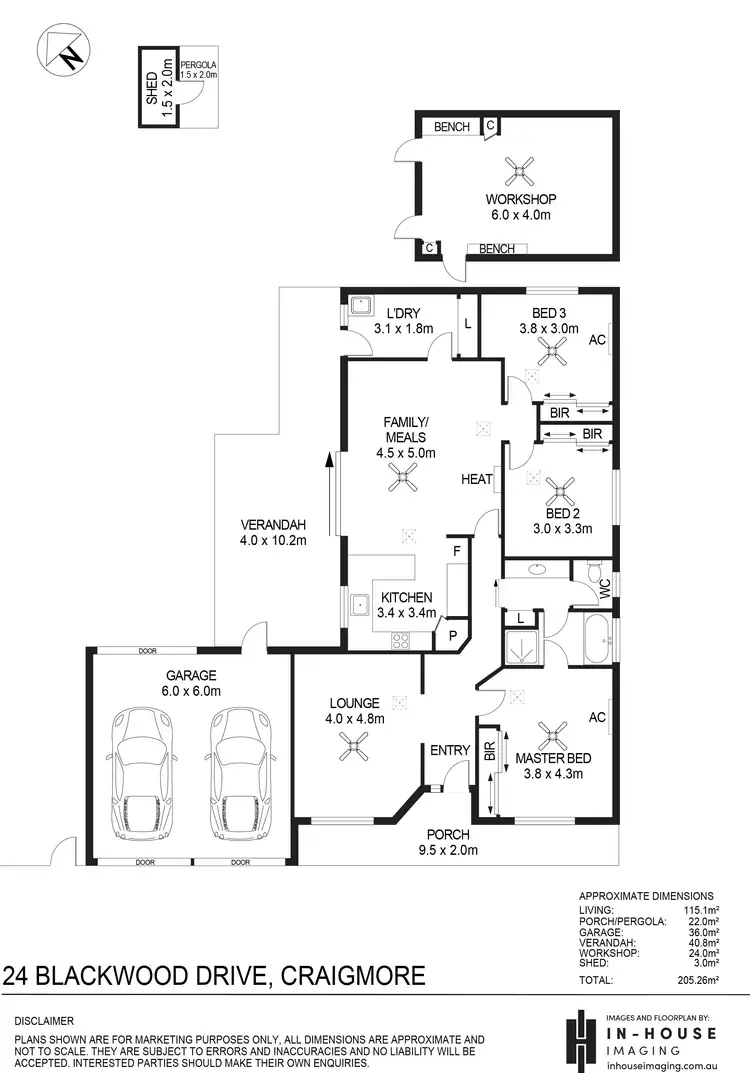 Floorplan of Homely house listing, 24 Blackwood Drive, Craigmore SA 5114