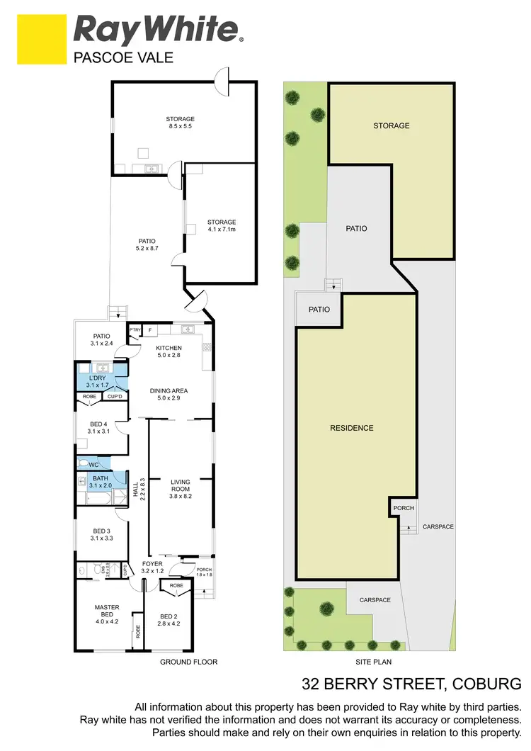 Floorplan of Homely house listing, 32 Berry Street, Coburg VIC 3058