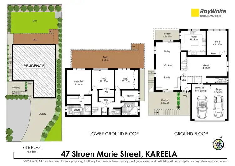 Floorplan of Homely house listing, 47 Struen Marie Street, Kareela NSW 2232