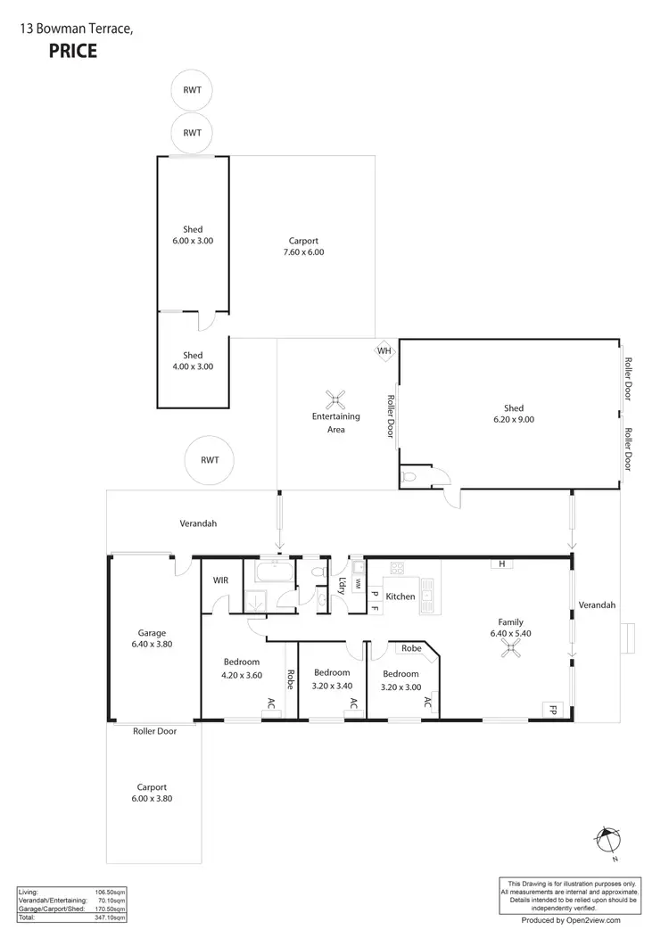 Floorplan of Homely house listing, 13 Bowman Terrace, Price SA 5570