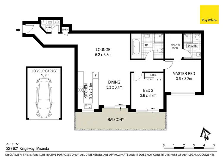 Floorplan of Homely unit listing, 22/621-635 Kingsway, Miranda NSW 2228