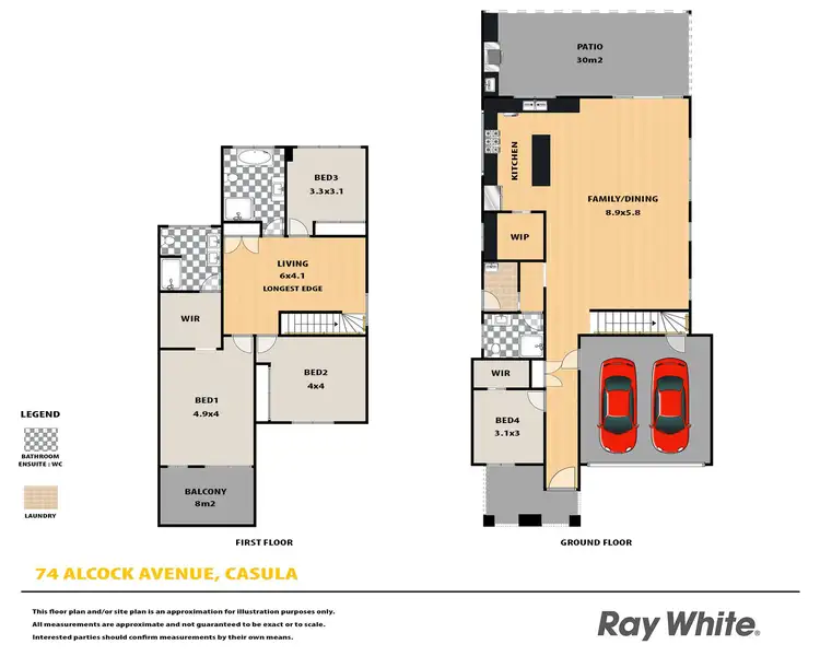 Floorplan of Homely house listing, 74 Alcock Avenue, Casula NSW 2170