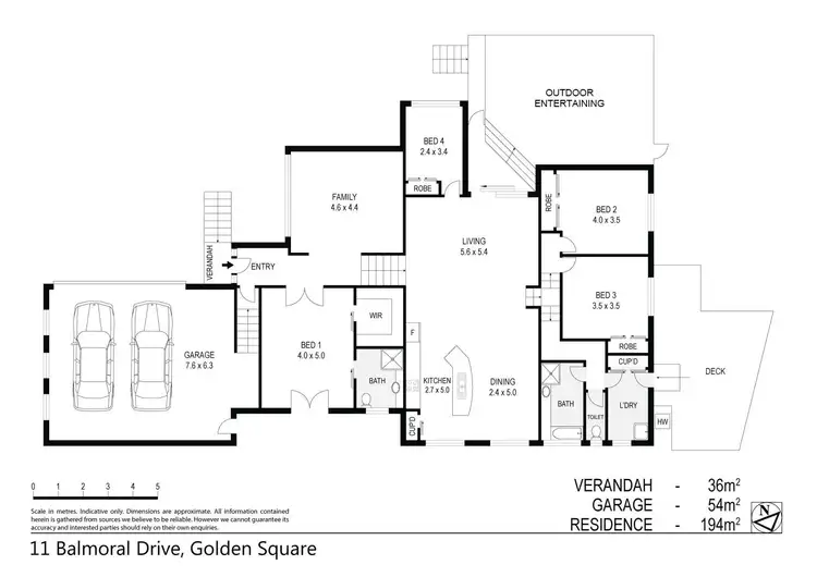 Floorplan of Homely house listing, 11 Balmoral Drive, Golden Square VIC 3555