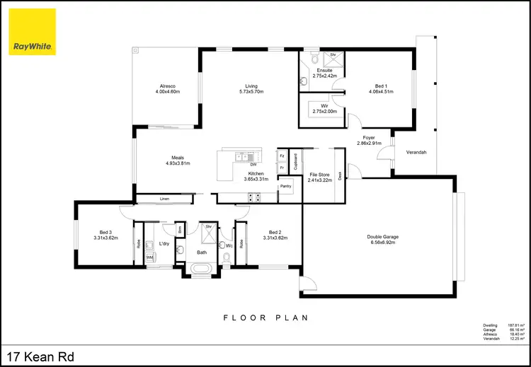 Floorplan of Homely house listing, 17 Kean Road, Nagambie VIC 3608