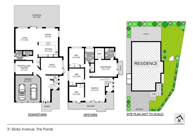 Floorplan of Homely house listing, 31 Ekala Avenue, The Ponds NSW 2769