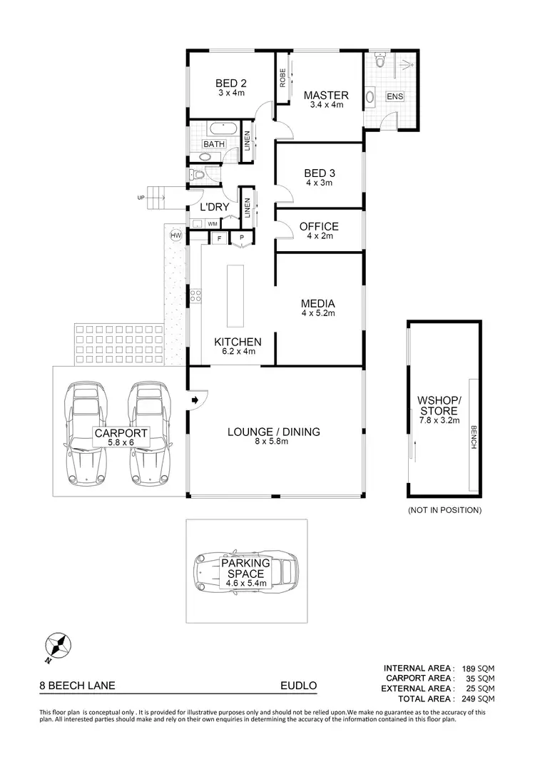 Floorplan of Homely house listing, 8 Beech Lane, Eudlo QLD 4554
