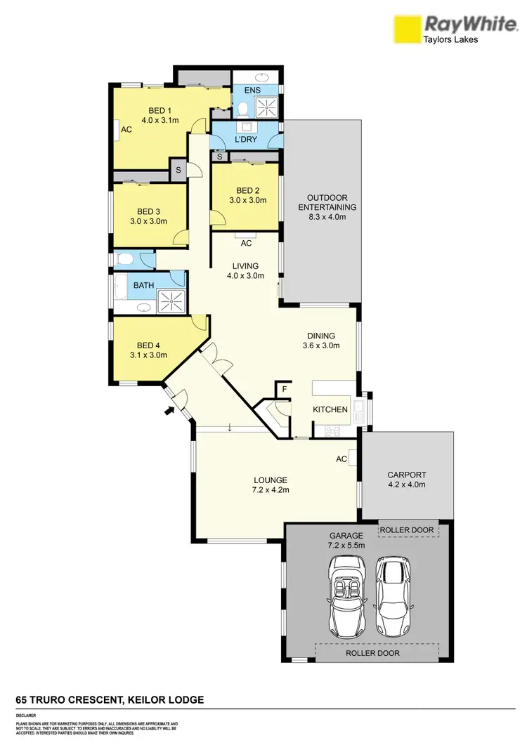 Floorplan of Homely house listing, 65 Truro Crescent, Taylors Lakes VIC 3038