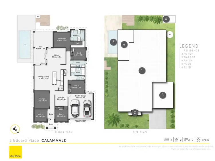 Floorplan of Homely house listing, 2 Eduard Place, Calamvale QLD 4116