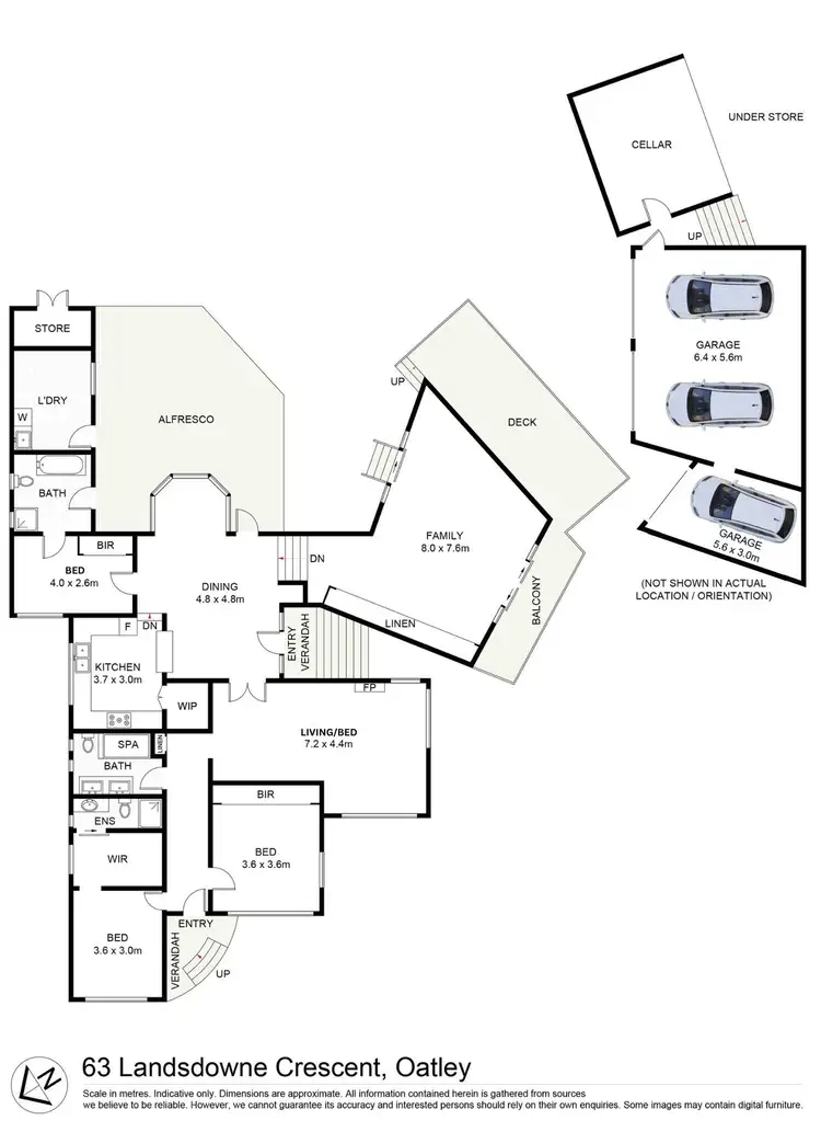 Floorplan of Homely house listing, 63 Lansdowne Crescent, Oatley NSW 2223