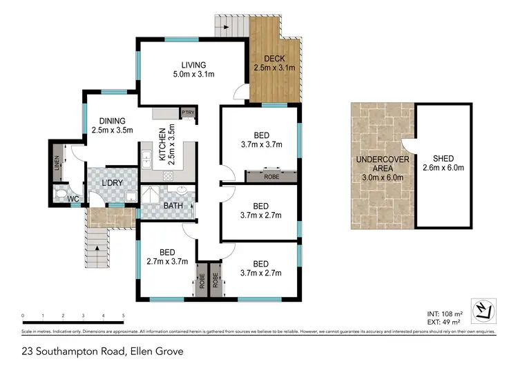 Floorplan of Homely house listing, 23 Southampton Road, Ellen Grove QLD 4078