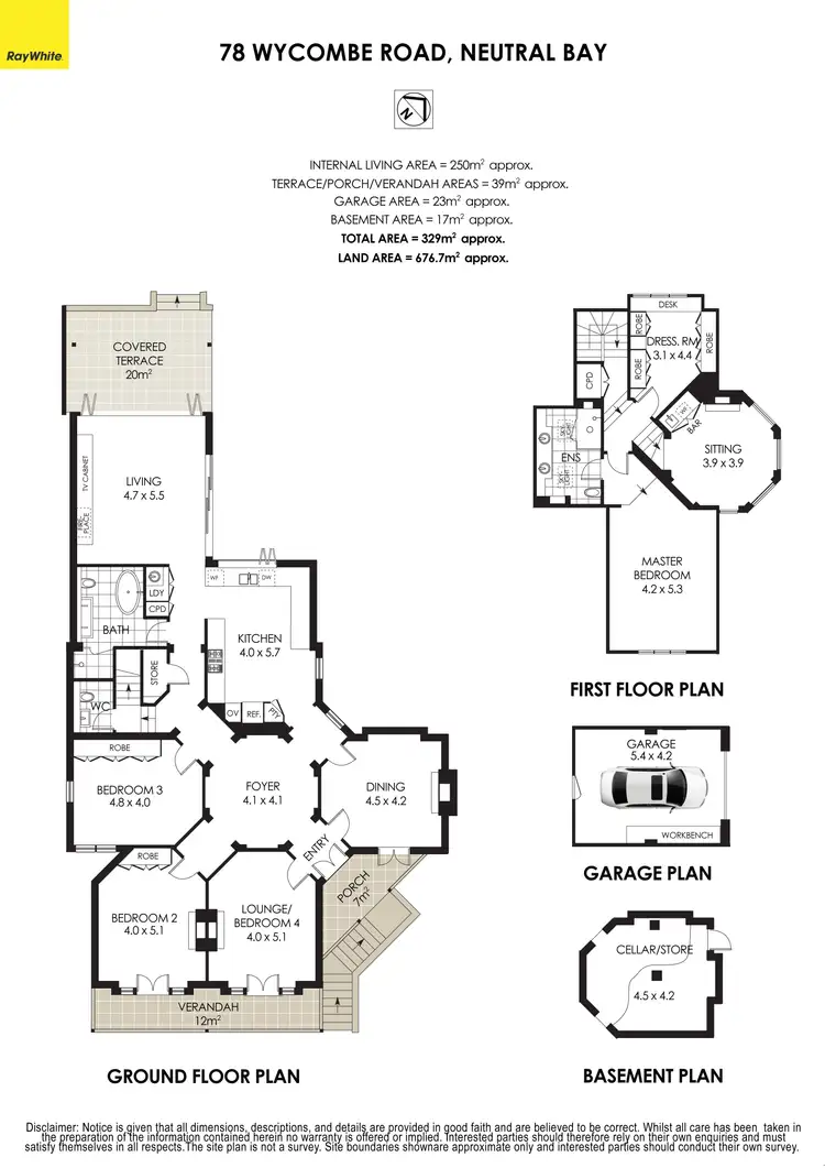 Floorplan of Homely house listing, 78 Wycombe Road, Neutral Bay NSW 2089