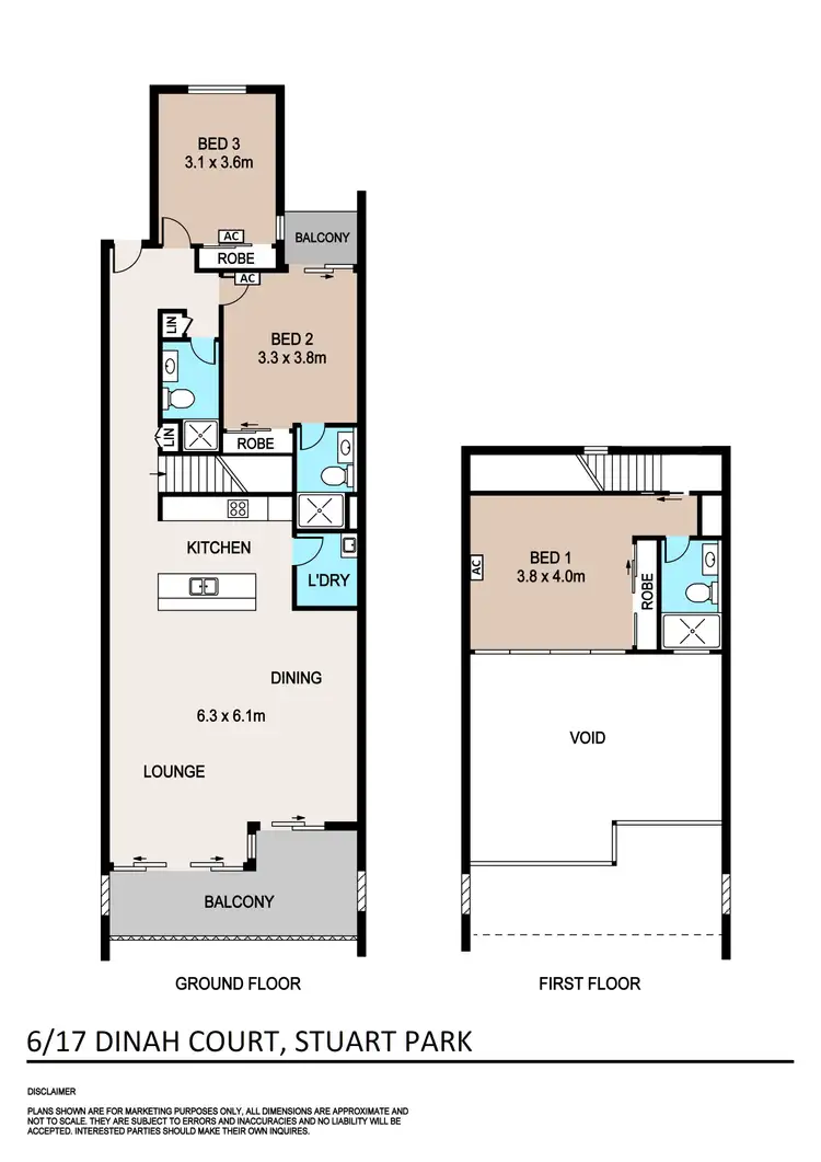 Floorplan of Homely apartment listing, 6/17 Dinah Court, Stuart Park NT 820