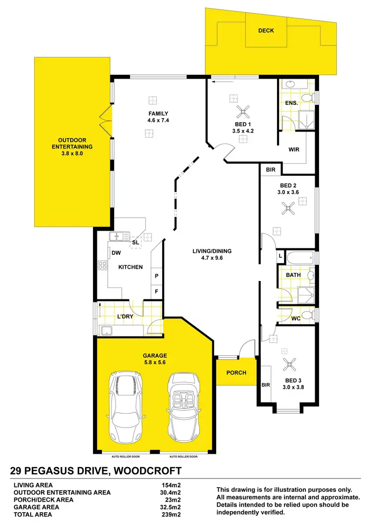Floorplan of Homely house listing, 29 Pegasus Drive, Woodcroft SA 5162
