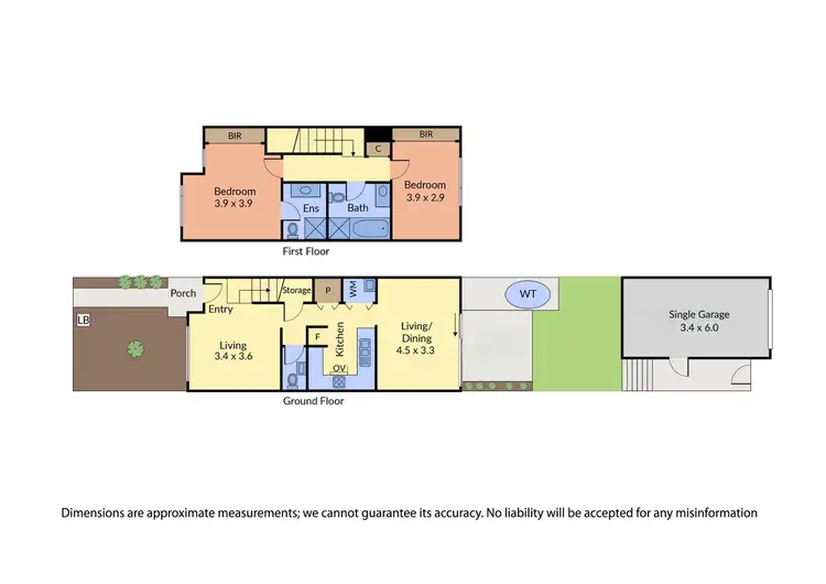 Floorplan of Homely townhouse listing, 16 Mulberry Walk, Wantirna South VIC 3152