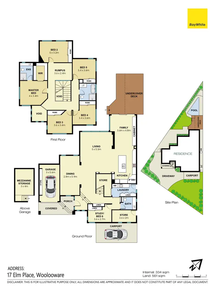 Floorplan of Homely house listing, 17 Elm Place, Woolooware NSW 2230