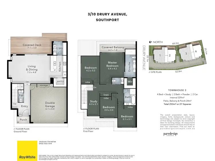 Floorplan of Homely townhouse listing, 3/10 Drury Avenue, Southport QLD 4215