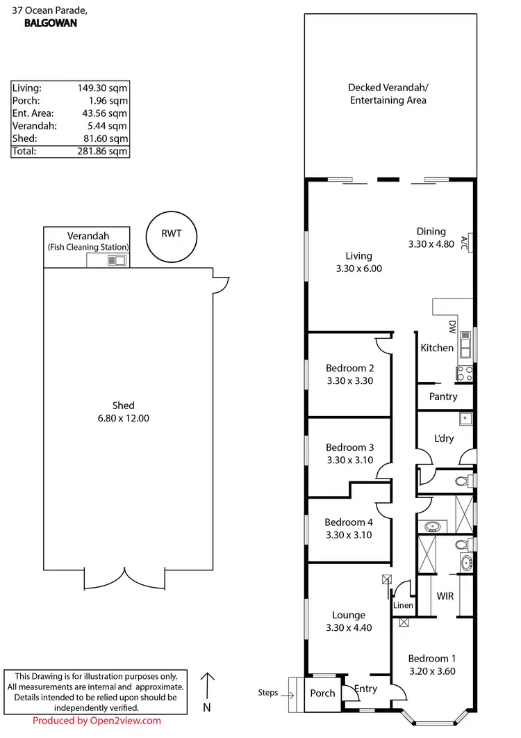 Floorplan of Homely house listing, 37 Ocean Parade, Balgowan SA 5573