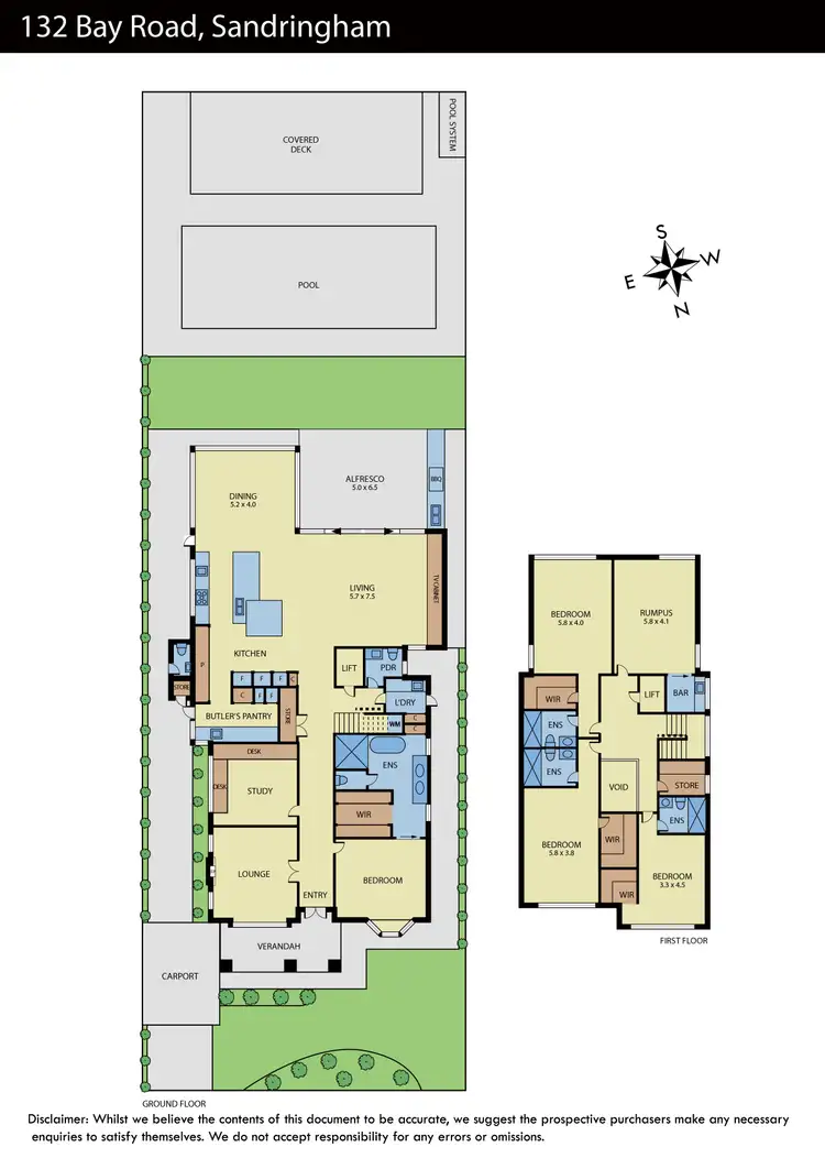 Floorplan of Homely house listing, 132 Bay Road, Sandringham VIC 3191