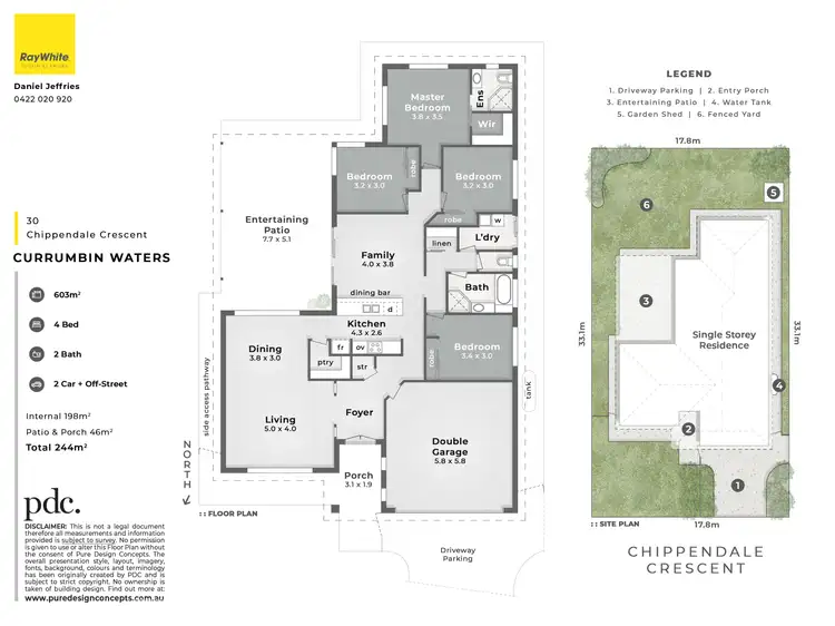 Floorplan of Homely house listing, 30 Chippendale Crescent, Currumbin Waters QLD 4223