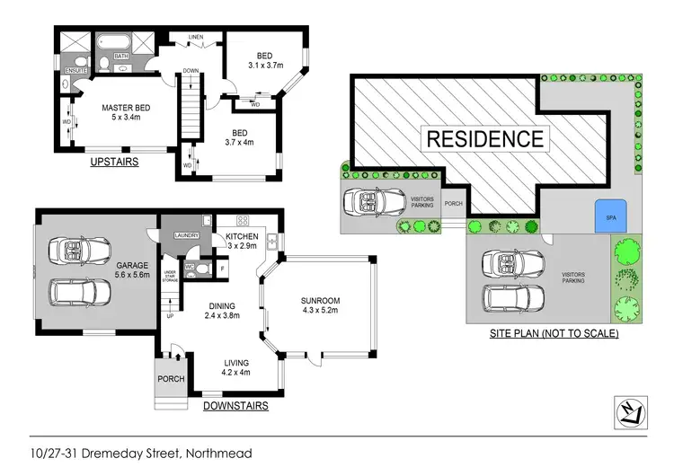 Floorplan of Homely townhouse listing, 10/27-31 Dremeday Street, Northmead NSW 2152