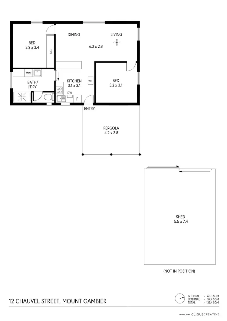 Floorplan of Homely house listing, 12 Chauvel Street, Mount Gambier SA 5290