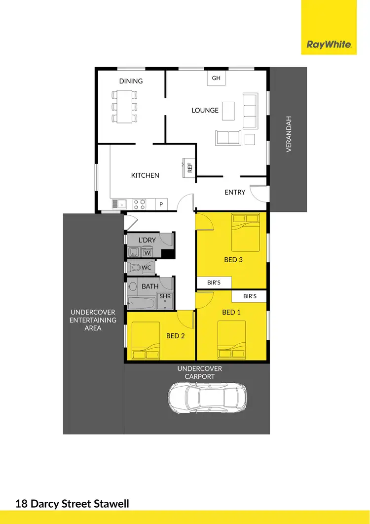 Floorplan of Homely house listing, 18 Darcy Street, Stawell VIC 3380