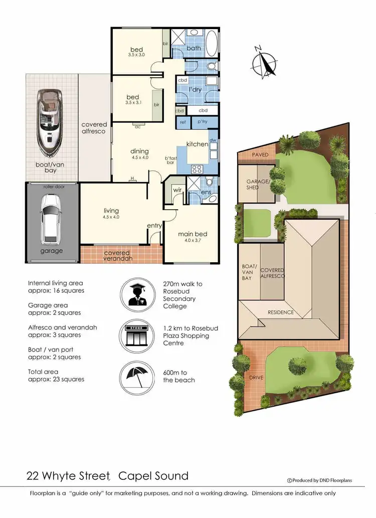 Floorplan of Homely house listing, 22 Whyte Street, Capel Sound VIC 3940