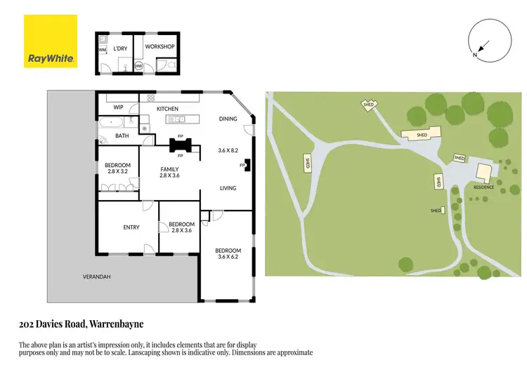 Floorplan of Homely house listing, 202 Davies Road, Warrenbayne VIC 3670