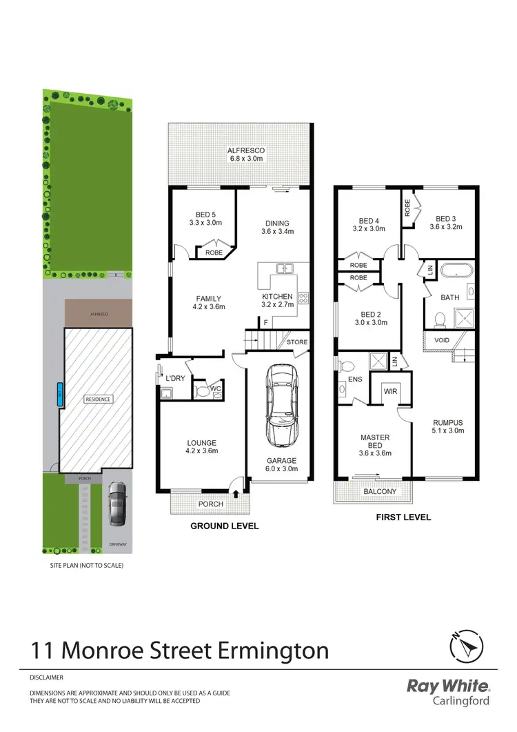 Floorplan of Homely semi-detached listing, 11 Monroe Street, Ermington NSW 2115