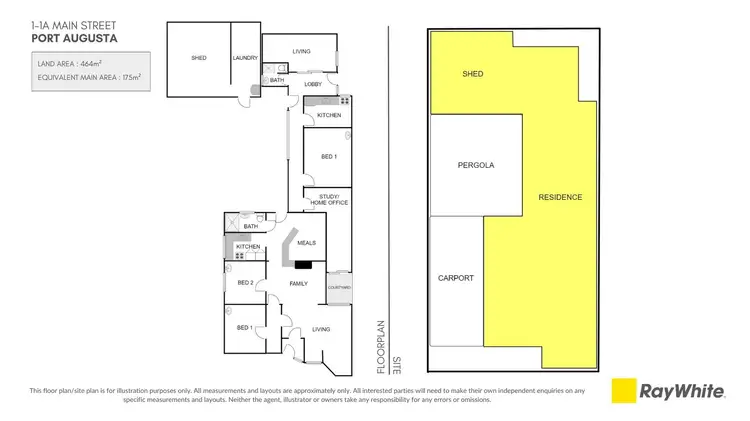 Floorplan of Homely block of units listing, 1-1A Main Street, Port Augusta SA 5700