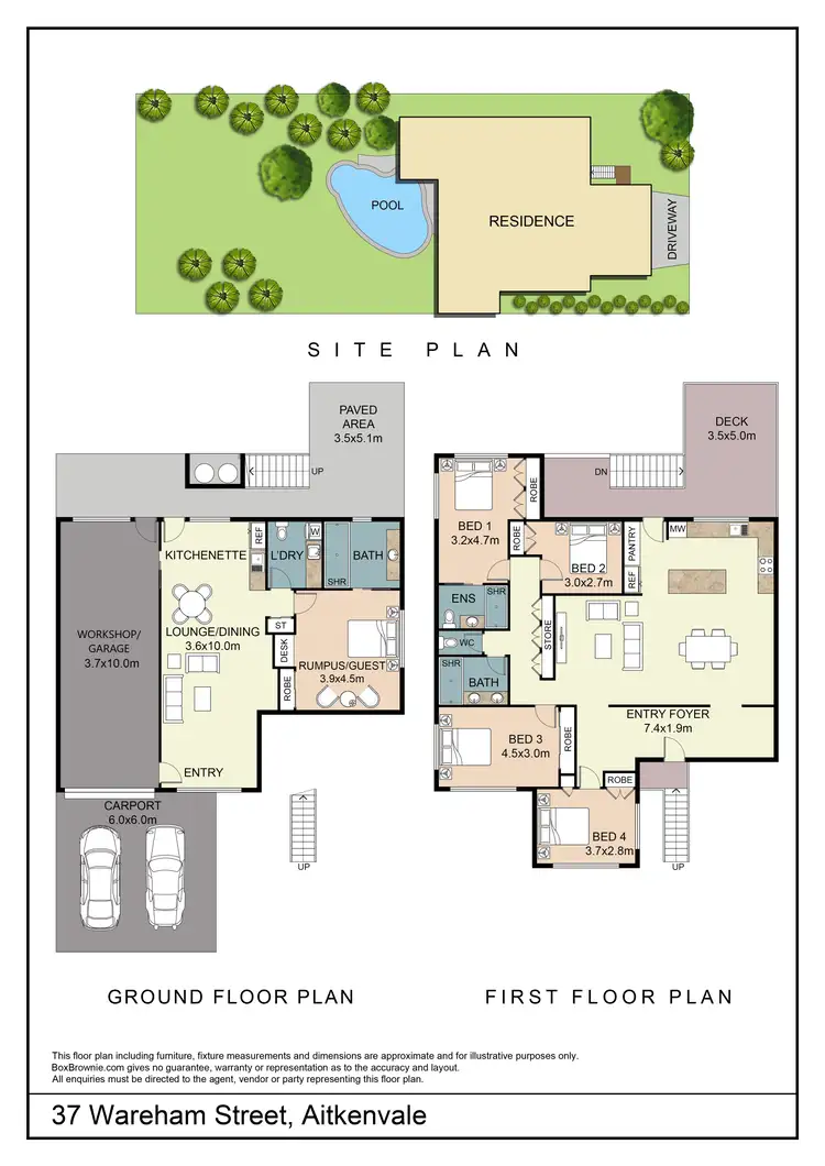 Floorplan of Homely house listing, 37 Wareham Street, Aitkenvale QLD 4814