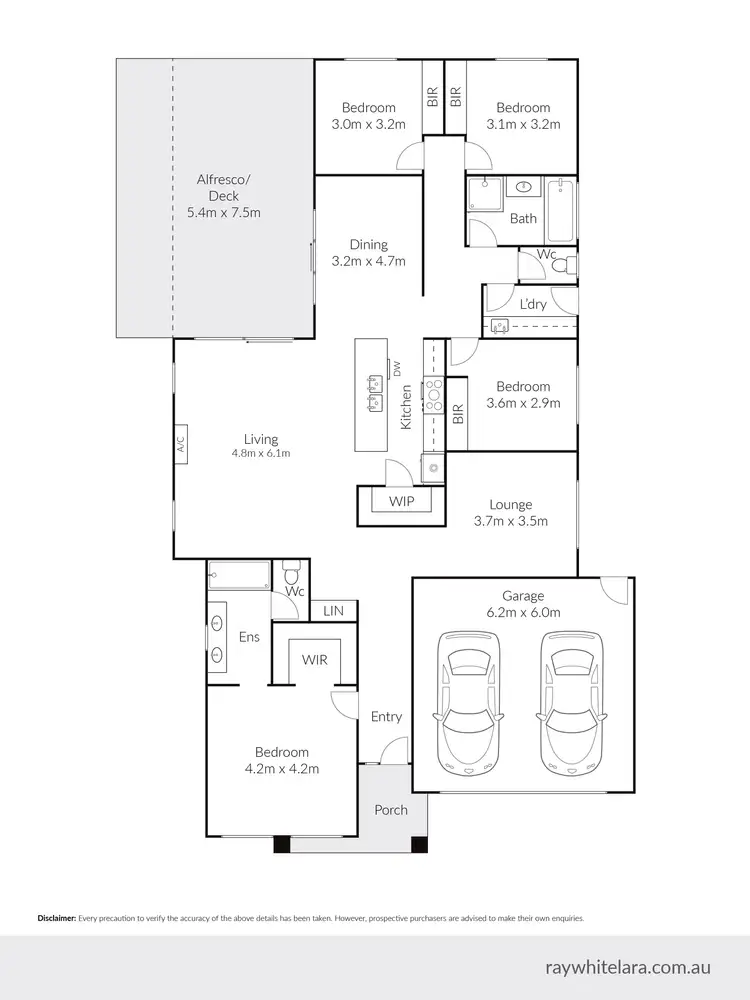 Floorplan of Homely house listing, 34 Wichita Grove, Lara VIC 3212