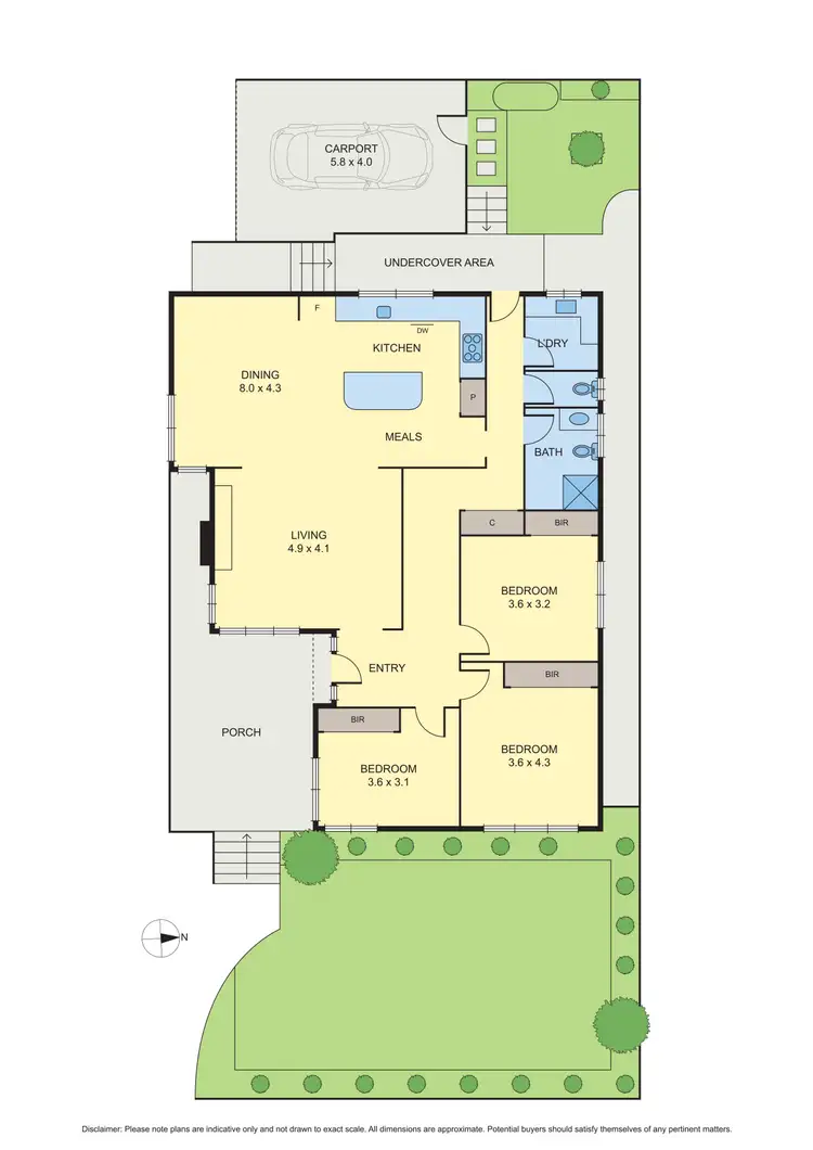 Floorplan of Homely house listing, 1/5 Glynda Street, Fawkner VIC 3060