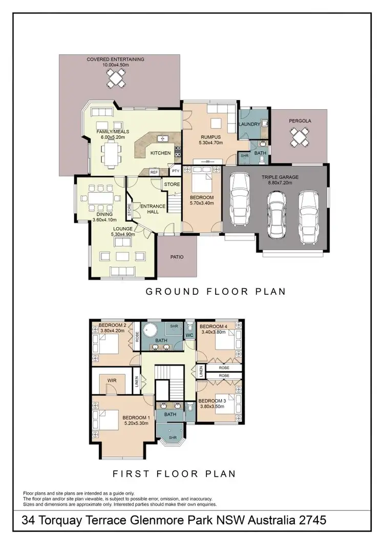 Floorplan of Homely house listing, 34 Torquay Terrace, Glenmore Park NSW 2745