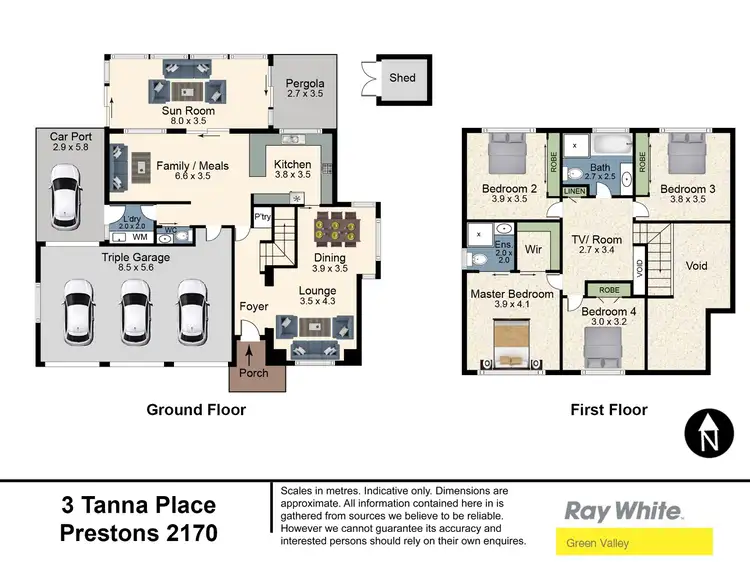 Floorplan of Homely house listing, 3 Tanna Place, Prestons NSW 2170