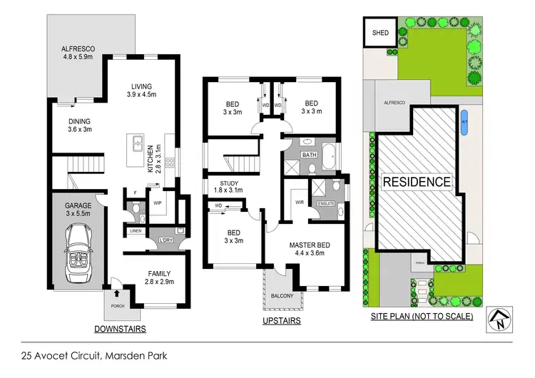 Floorplan of Homely house listing, 25 Avocet Circuit, Marsden Park NSW 2765