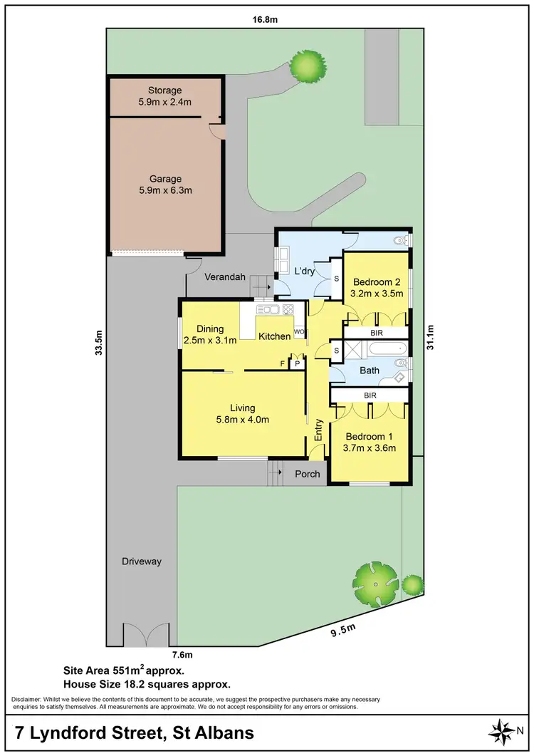 Floorplan of Homely house listing, 7 Lyndford Court, St Albans VIC 3021