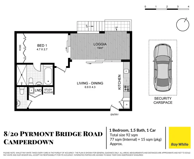 Floorplan of Homely apartment listing, 8/20 Pyrmont Bridge Road, Camperdown NSW 2050