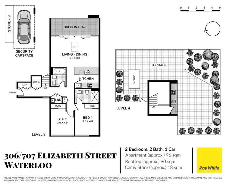 Floorplan of Homely apartment listing, 306/707 Elizabeth Street, Waterloo NSW 2017
