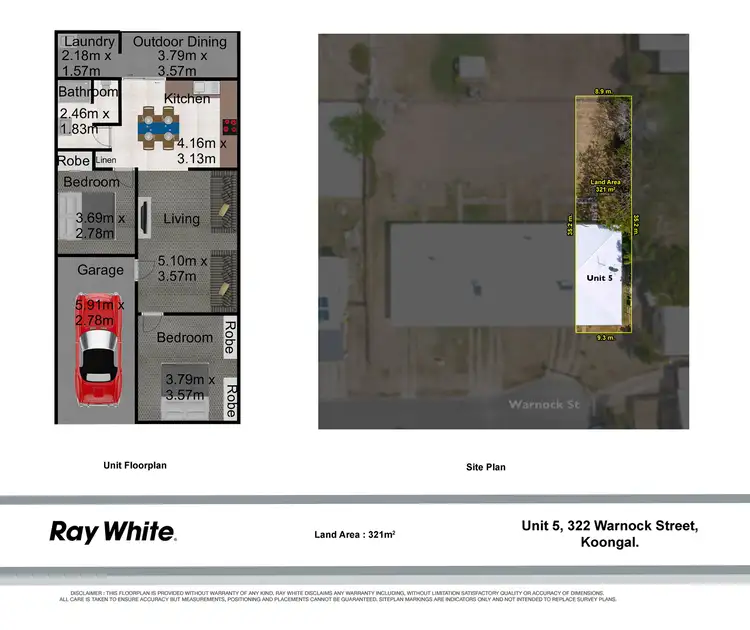 Floorplan of Homely unit listing, 5/322 Warnock Street, Koongal QLD 4701