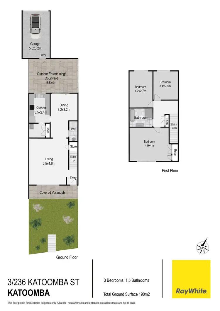 Floorplan of Homely townhouse listing, 3/236 Katoomba Street, Katoomba NSW 2780