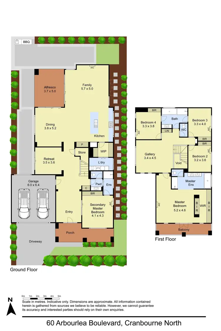 Floorplan of Homely house listing, 60 Arbourlea Boulevard, Cranbourne North VIC 3977