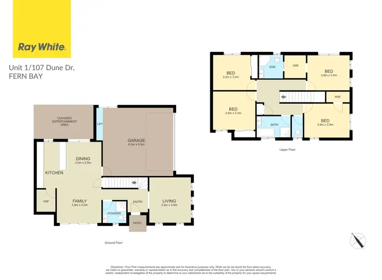 Floorplan of Homely house listing, 1/107 Dune Drive, Fern Bay NSW 2295